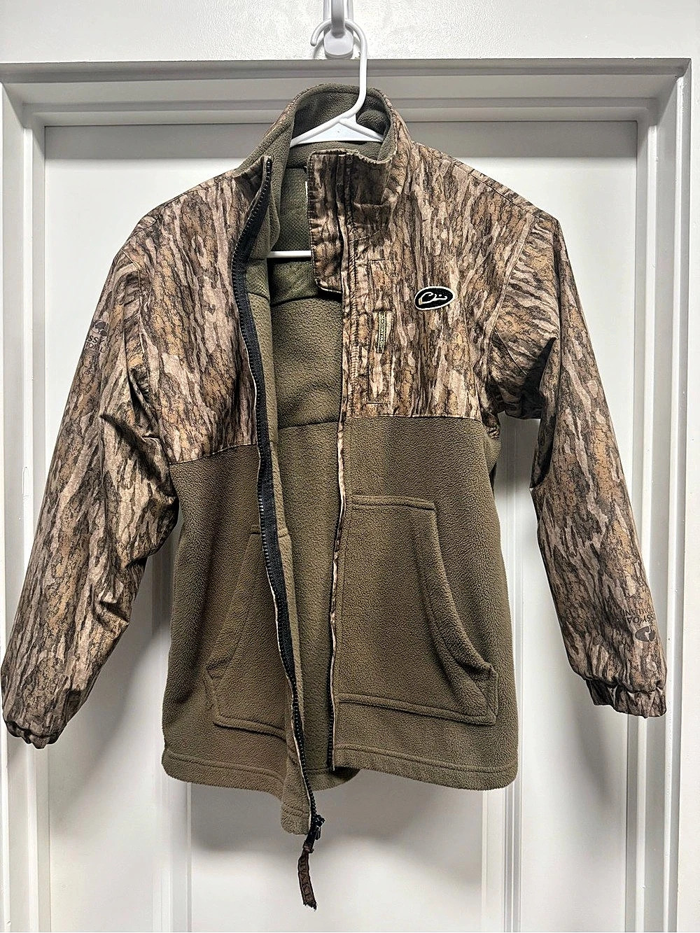 Drake Youth Camo Fleece Jacket Size 14